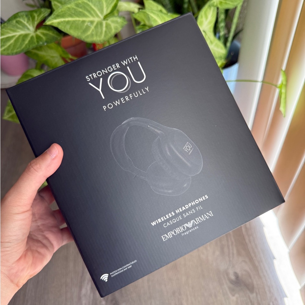 Emporio Armani Wireless Headphones - Black-NWB